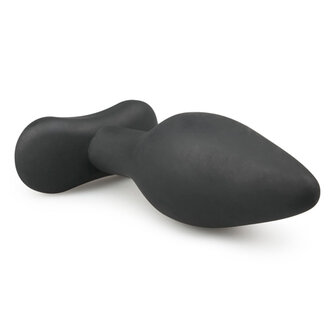 Medium Zwarte Siliconen Buttplug