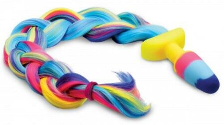 Rainbow Unicorn Anaal Plug met Staart