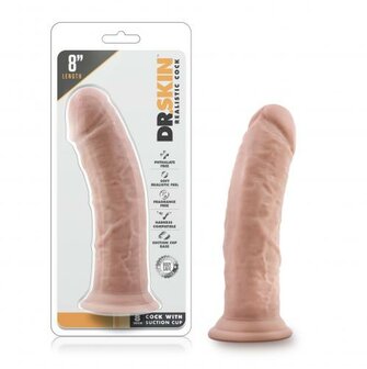 Dr. Skin - Realistische Dildo Met Zuignap 20 cm - Vanilla