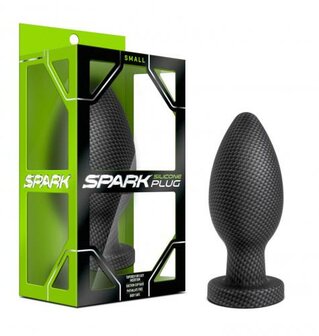 Spark - Siliconen Anaal Plug Carbon Fiber - Small