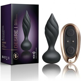 Rocks-Off - Petite Sensations Desire Vibrerende Anaalplug - Zwart