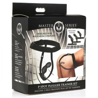 P-Spot Plugger Prostaat Plug Set Met Harnas