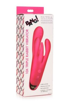 Triple Rabbit Vibrator - Roze