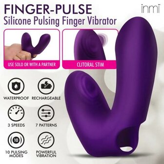 Siliconen pulserende vingervibrator