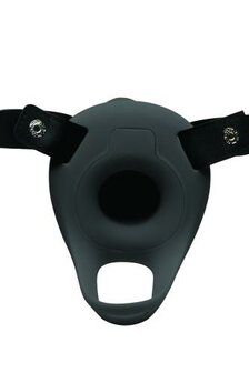 Realistische Vibrerende Siliconen Penis Sleeve - Zwart