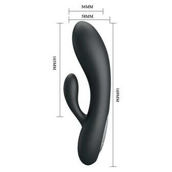 Alvin Rabbit Vibrator - Zwart