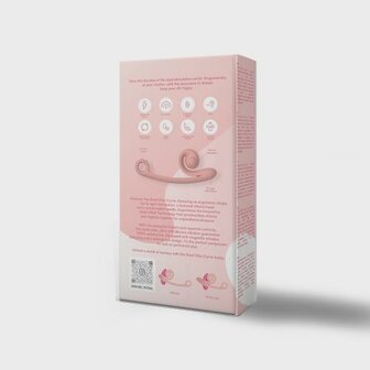 Snail Vibe Curve Duo Vibrator - Peachy Pink