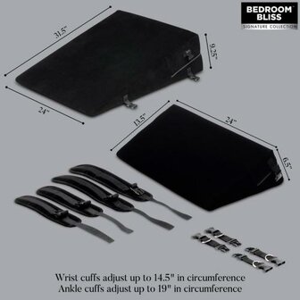 Bondage Kussen Set - Zwart