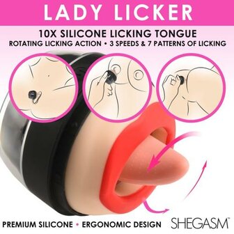 Lickgasm Lady Clitoris Stimulator Met Tong