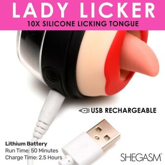 Lickgasm Lady Clitoris Stimulator Met Tong