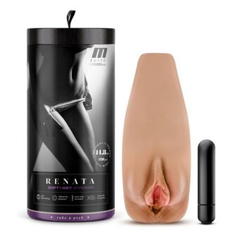 M Elite - Soft and Wet Renata Masturbator - Tan
