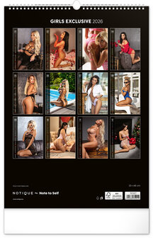 Girls Exclusive 2026 Wall Calendar
