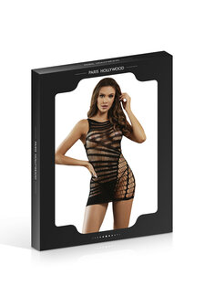 Paris Hollywood - Sexy Jurkje Netstof - Zwart