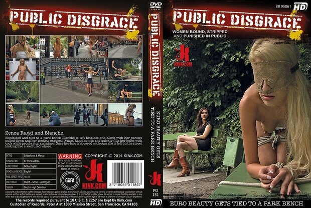 Euro Beauty Gets Tied To A Park Bench