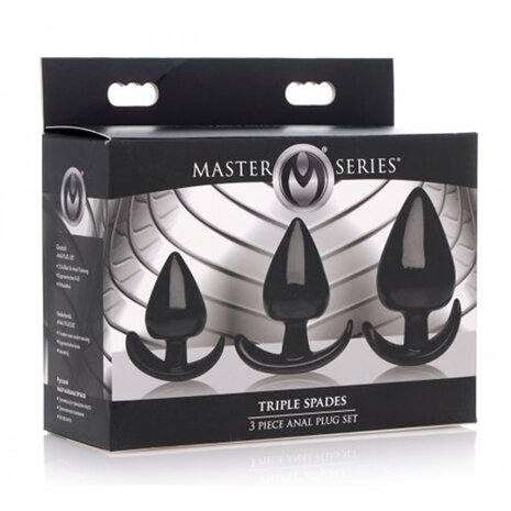 Triple Spades Driedelige Buttplug Set