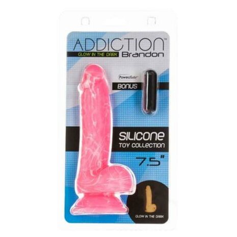 Addiction - Brandon Glow In The Dark Dildo - 18 cm