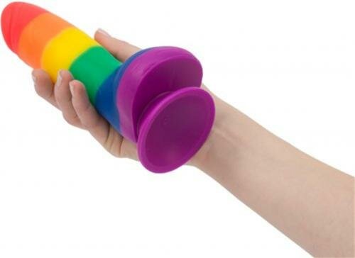 Addiction - Justin Rainbow Siliconen Dildo - 19 cm