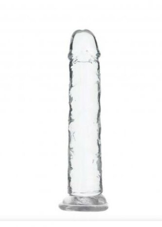 Crystal Addiction - Transparante Dildo - 18 cm