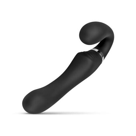 No-Parts - Avery Strapless Strapon Vibrerende Dildo 22 cm - Zwart