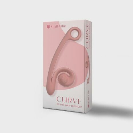 Snail Vibe Curve Duo Vibrator - Peachy Pink