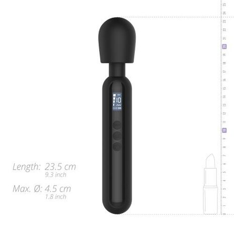 BLACQ - Digitale Wand Vibrator - Zwart