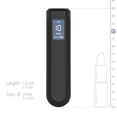 BLACQ - Digitale Bullet Vibrator - Zwart