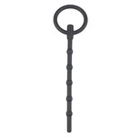 Lange Holle Dilator Met Grote Trekring - Zwart Lange Holle Dilator Met Grote Trekring - Zwart