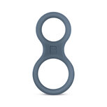 Boners Siliconen Cockring En Ballstretcher - Grijs Boners Siliconen Cockring En Ballstretcher - Grijs