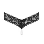 Underneath - Mira String Met Open Kruisje En Parelketting Underneath - Mira String Met Open Kruisje En Parelketting