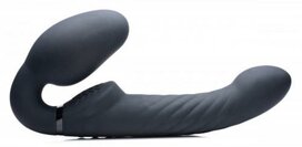 Swirl Vibrerende Strapless Strap-On - Black Swirl Vibrerende Strapless Strap-On - Black