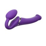 Strap On Me - Strapless Vibrerende Voorbind Dildo - Maat M - Paars Strap On Me - Strapless Vibrerende Voorbind Dildo - Maat M - Paars